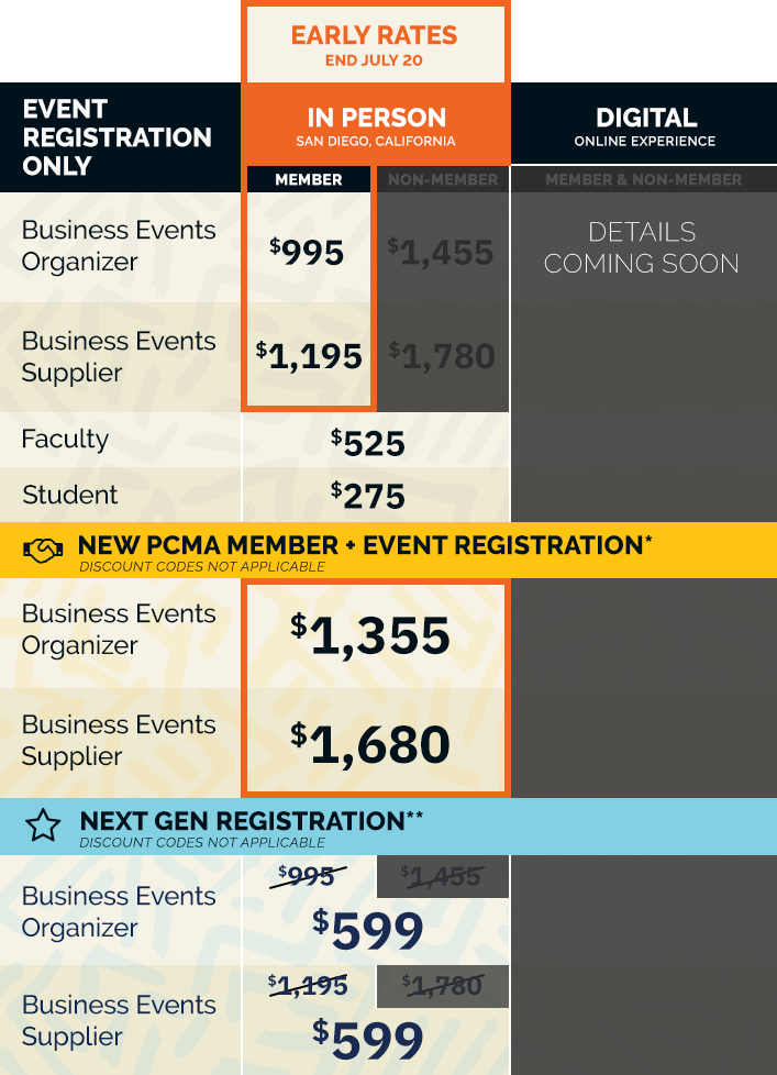 PCMA Convening Leaders 2024 Registration Now Open!